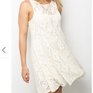 Free People White Lace Dress